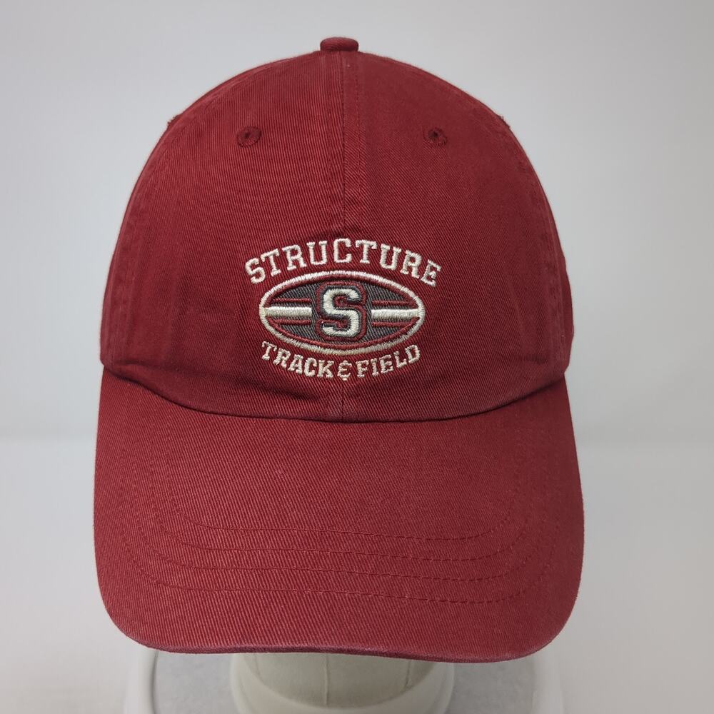 Structure Track & Field Strapback Hat Red One Siz… - image 2